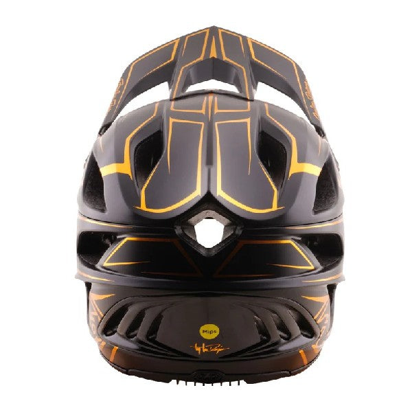 Casque Ouvert de Vélo Stage Stunt Pinstripe Noir, Dos