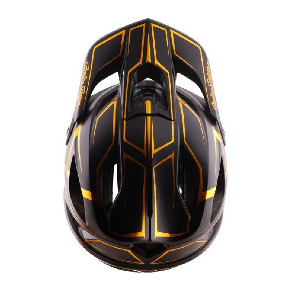 Casque Ouvert de Vélo Stage Stunt Pinstripe Noir, Dessus