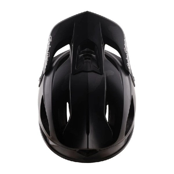 Casque Ouvert de Vélo Stage Split Noir camo, Dessus