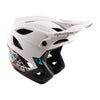 Casque Ouvert de Vélo Stage Drone Blanc/Turquoise, côté droit
