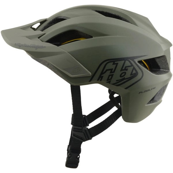 Casque Ouvert de Vélo Flowline Point MIPS Junior Kaki de droite