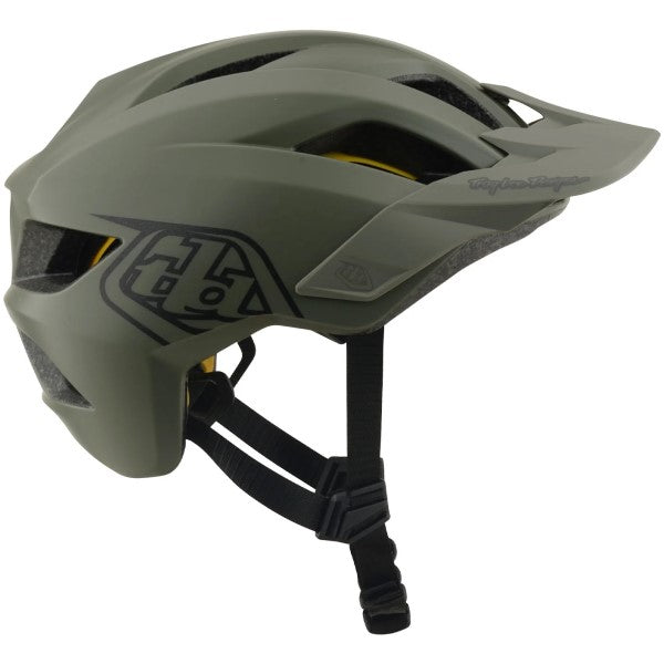 Casque Ouvert de Vélo Flowline Point MIPS Junior Kaki de gauche