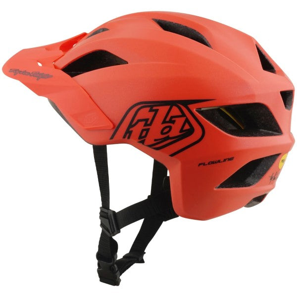 Casque Ouvert de Vélo Flowline Point MIPS Junior Corail incliné de dos à droite