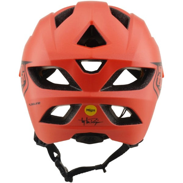Casque Ouvert de Vélo Flowline Point MIPS Junior Corail de dos