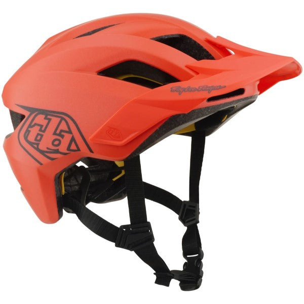 Casque Ouvert de Vélo Flowline Point MIPS Junior Corail incliné de face à gauche