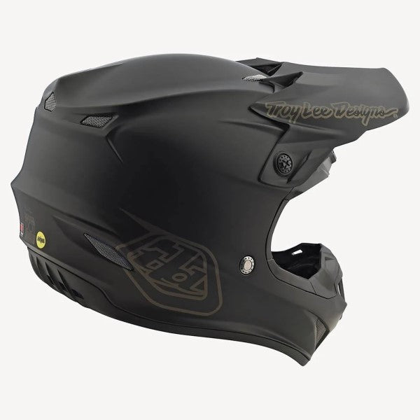 Casque de Motocross SE4 Polyacrylite Midnight Junior Noir incliné de dos