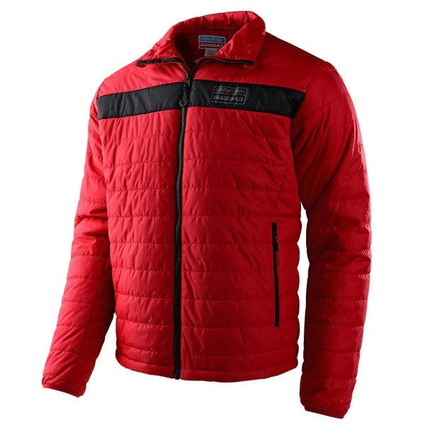 Manteau Puff TLD GasGas Team Core Rouge, de face