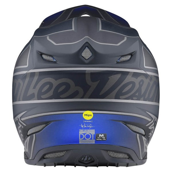 Casque de Motocross SE5 Composite Team Troy Lee Designs gris, arrière