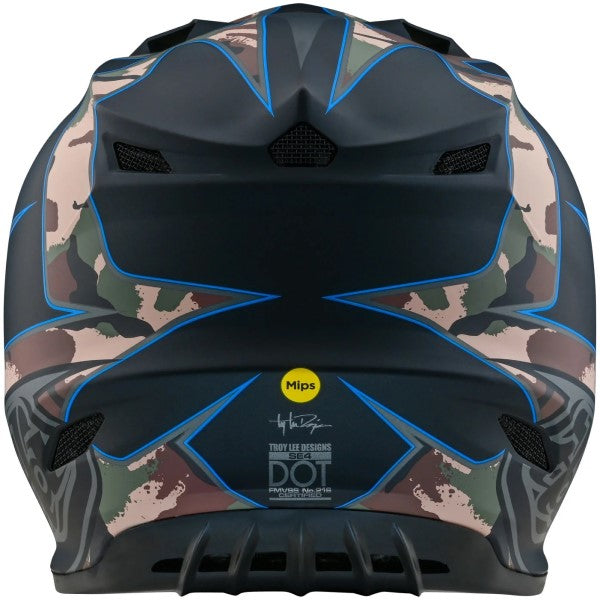 Casque de Motocross SE4 Polyacrylite Matrix Camo Mips Noir/Camo de dos