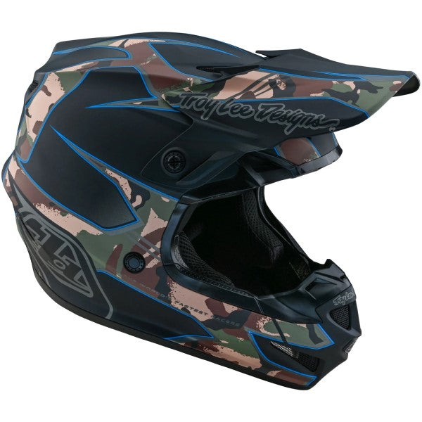 Casque de Motocross SE4 Polyacrylite Matrix Camo Mips Noir/Camo face à gauche