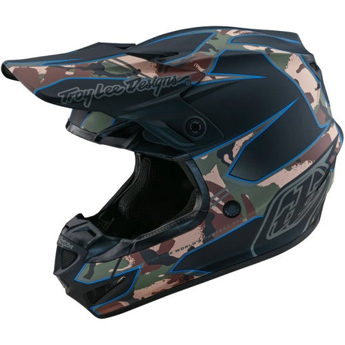 Casque de Motocross SE4 Polyacrylite Matrix Camo Mips Noir/Camo face à droite