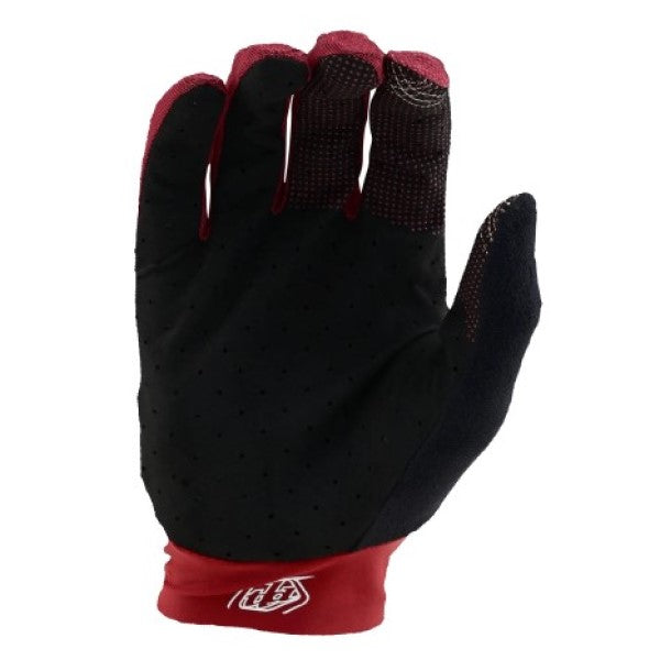 Gants de Motocross Ace Glove Reverb/ Rouge et noir, le côté arrière