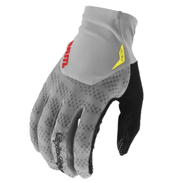 Gants de Motocross ACE GLOVE ; SRAM SHIFTED, Gris et noir, le côté face