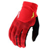 Gants de Motocross ACE GLOVE ; SRAM SHIFTED, noir et rouge , le côté face