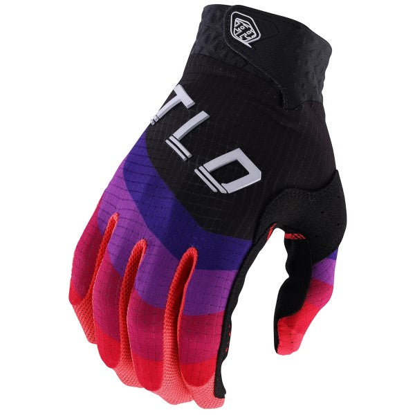 Gants de Motocross Air Glove Reverb \ Rouge et bleu, le côté face