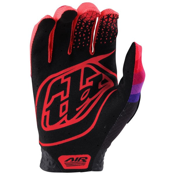 Gants de Motocross Air Glove Reverb Rouge et bleu, le côté arrière 