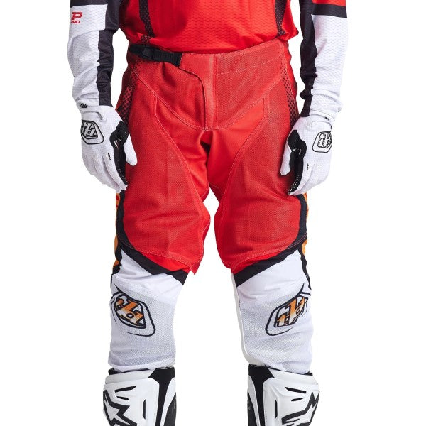 Pantalon de Motocross GP Pro Air Bands |Rouge et blanc, le côté face