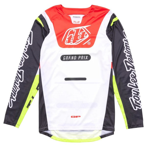 Chandail de Motocross GP Pro Blends| Blanc et rouge glo le côté face