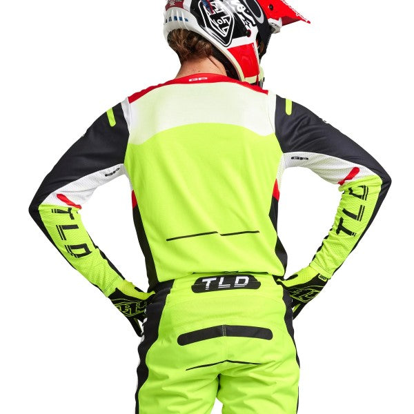 Chandail de Motocross GP Pro Blends| Blanc et rouge glo le côté arrière 