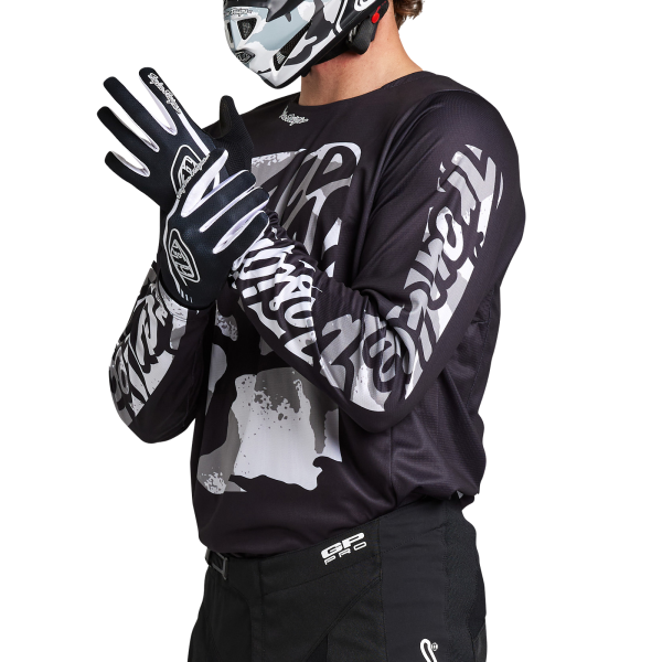 Chandail de Motocross TLD GP Pro Boxed IN Noir Blanc Gants