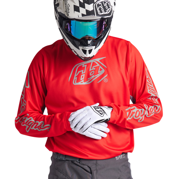 Chandail de Motocross TLD GP Pro Icon Rouge Modèle Gants