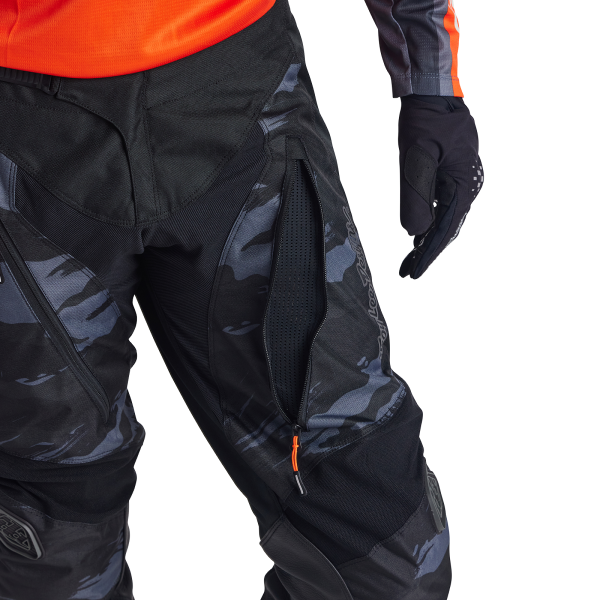 Pantalon de Motocross TLD Scout GP Brushed Camo Ventilation Gauche