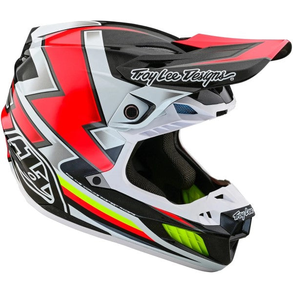 Casque de Motocross SE5 Carbon Ever Noir/Multicolore incliné de gauche