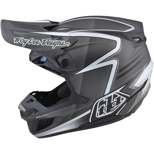 Casque de Motocross SE5 Carbon Lines Troy Lee Designs Noir de droite