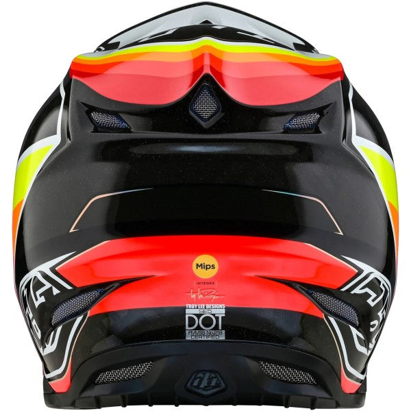 Casque de Motocross SE5 Carbon Reverb Noir/Multicolore de dos