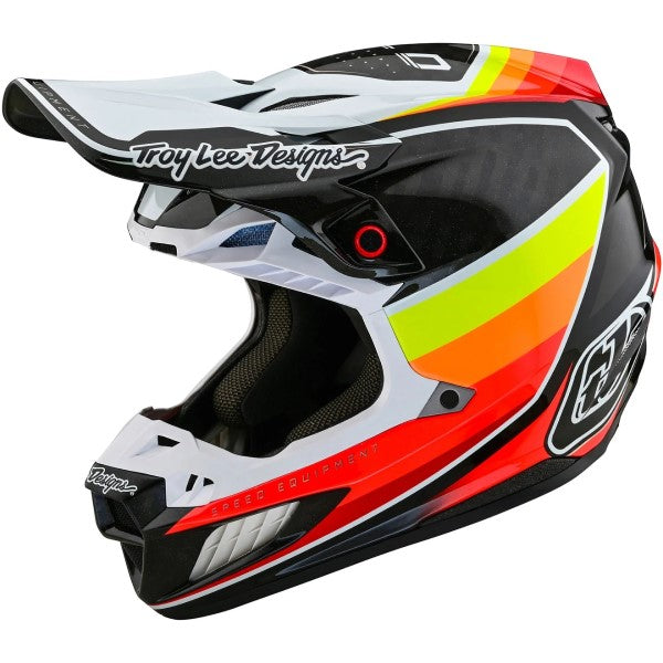 Casque de Motocross SE5 Carbon Reverb Noir/Multicolore incliné de droite