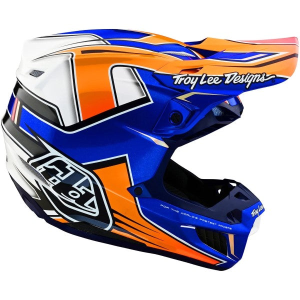 Casque de Motocross SE5 Composite Efix Mips Bleu/Multicolore de gauche