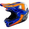 Casque de Motocross SE5 Composite Ever Bleu/Orange incliné de droite