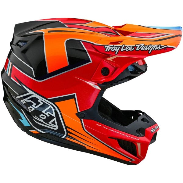 Casque de Motocross SE5 Composite Efix Rouge/Multicolore de gauche