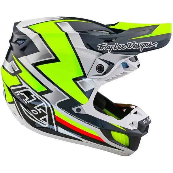 Casque de Motocross SE5 Composite Ever Gris/Jaune de gauche