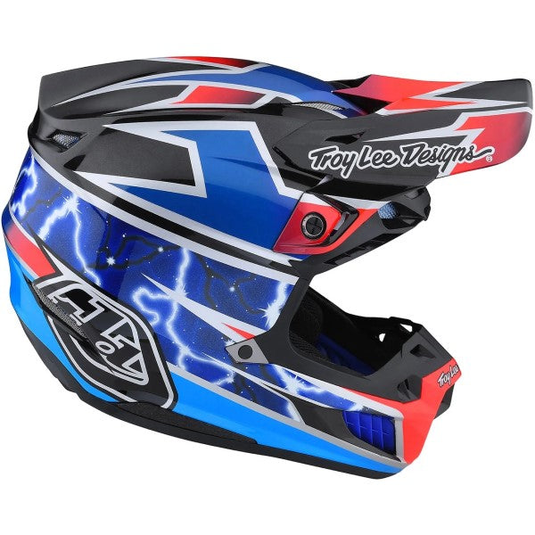 Casque de Motocross SE5 Composite Lightning Bleu/Multicolore de gauche