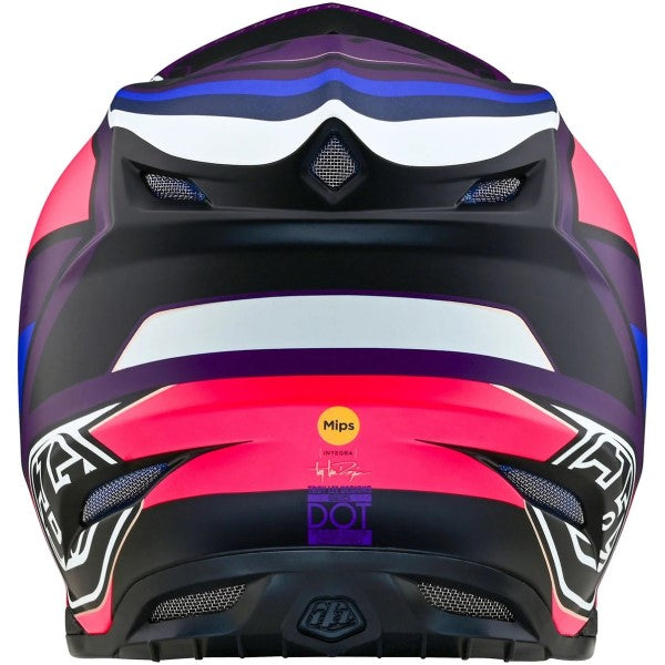 Casque de Motocross SE5 Composite Reverb Mips Noir/Mauve de dos