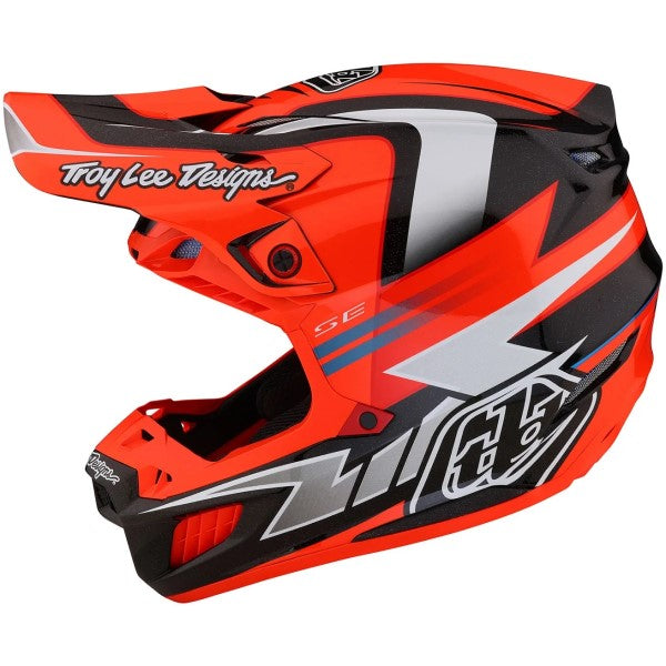 Casque de Motocross SE5 Composite Saber Mips Rouge/Gris de droite