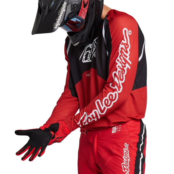 Chandail de Motocross TLD SE Pro Air Pinned Rouge Bras