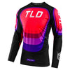 Chandail Motocross TLD SE Ultra REVERB Noir/Rouge de face