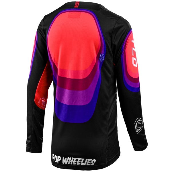 Chandail de Motocross GP Pro Reverb Junior Troy Lee Designs Noir/Mauve Dos