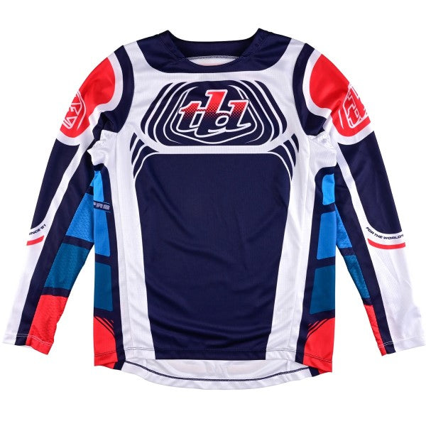 Chandail de Motocross GP Pro Wavez Junior Troy Lee Designs Bleu/Rouge