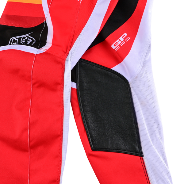 Pantalon de Motocross GP Pro Reverb Junior Troy Lee Designs Blanc/Rouge Genou