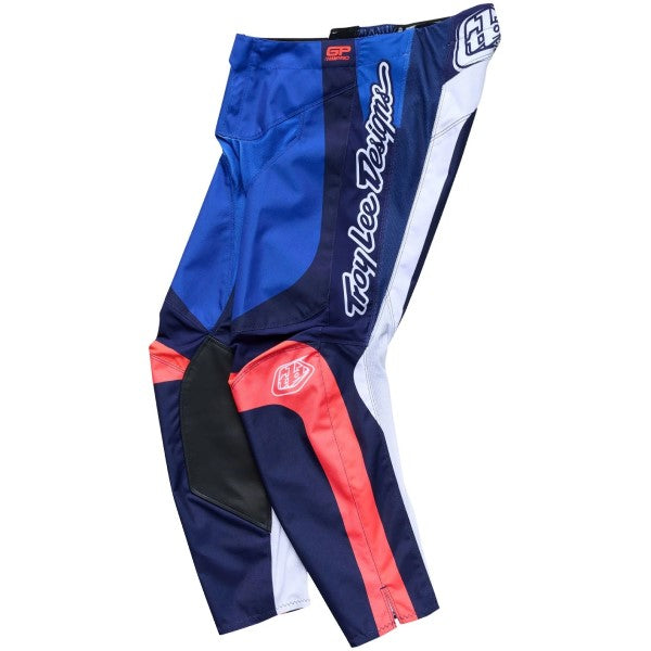 Pantalon de Motocross GP Pro Frames Bleu/Blanc/Rouge incliné de face