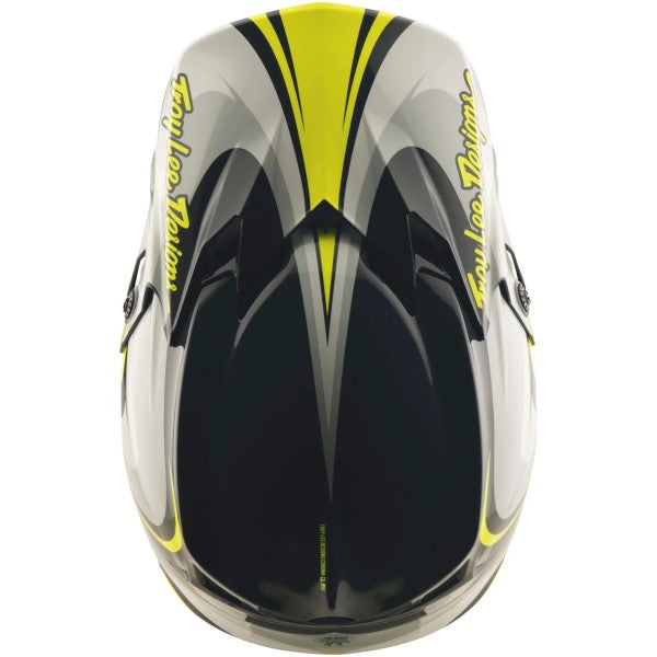Casque de Motocross GP Pro Crossover MIPS Gris/Jaune au-dessus
