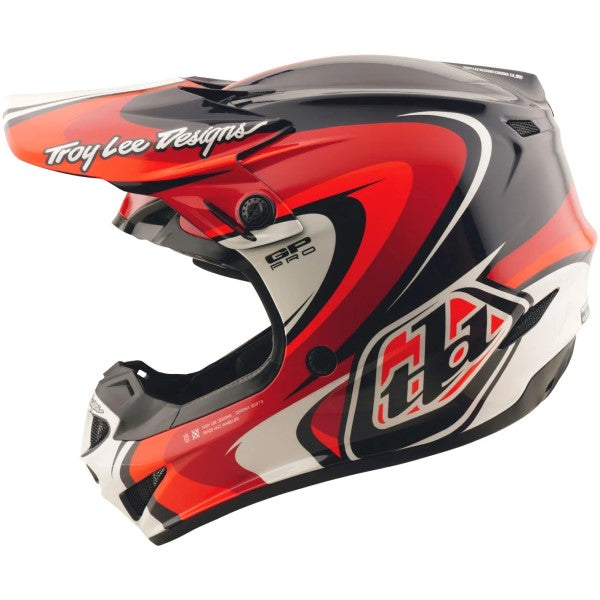 Casque de Motocross GP Pro Crossover MIPS Gris/Rouge de droite