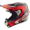 Casque de Motocross GP Pro Crossover MIPS Gris/Rouge incliné de droite