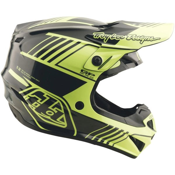 Casque de Motocross GP Pro Segment MIPS Haute-Visibilité/Noir de gauche