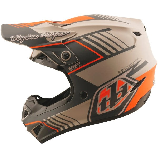 Casque de Motocross GP Pro Segment MIPS Brun/Orange de droite