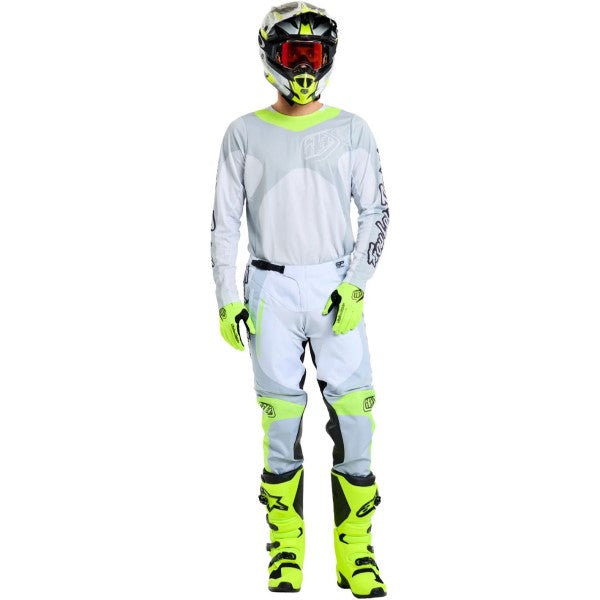 Pantalon de Motocross GP Pro Frames Gris/Jaune essayage de face