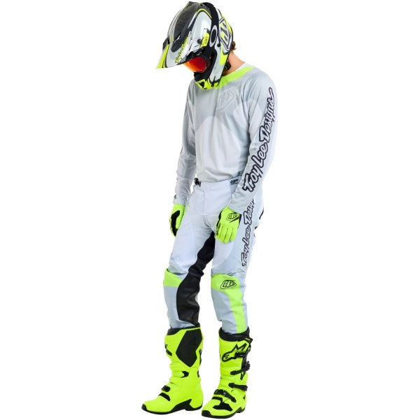 Pantalon de Motocross GP Pro Frames Gris/Jaune essayage incliné de face